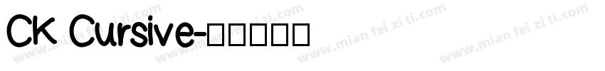 CK Cursive字体转换
